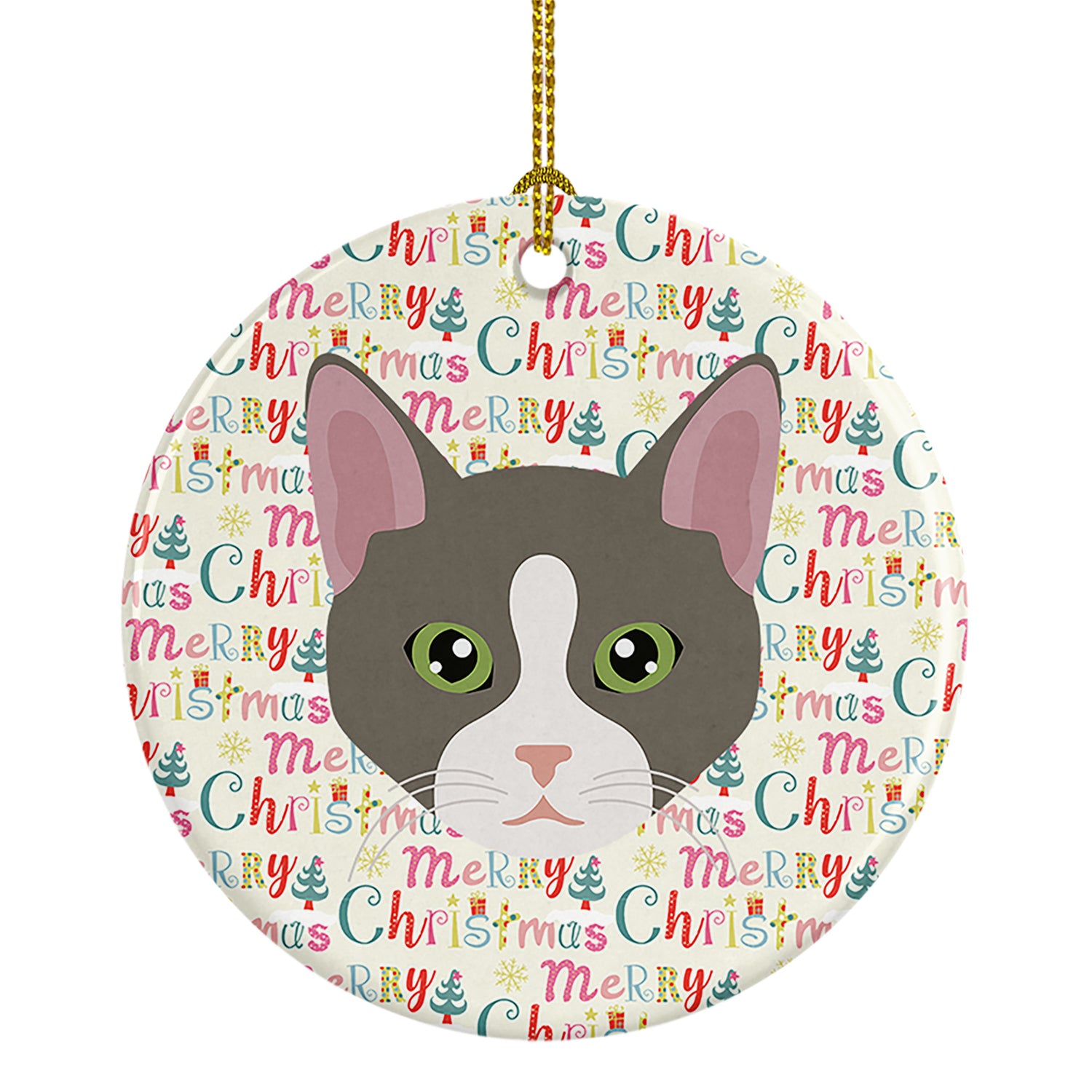 Buy this Brazilian Shorthair Cat Christmas Ceramic Ornament