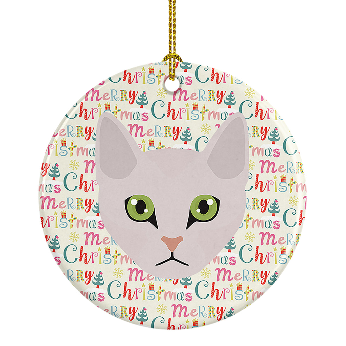 Buy this Burmilla Cat Christmas Ceramic Ornament