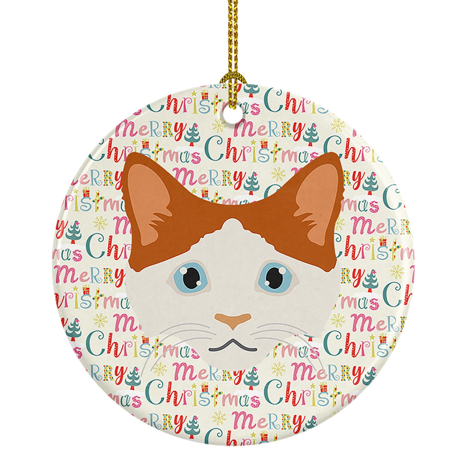 Buy this La Perm Cat Christmas Ceramic Ornament