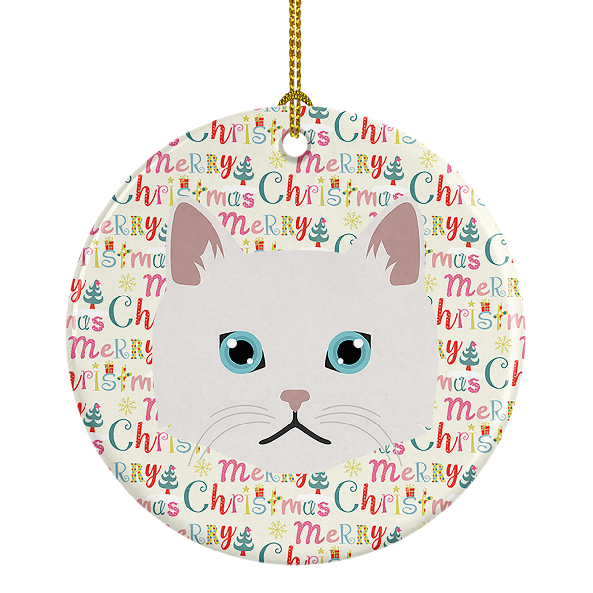 Buy this Napoleon Cat Christmas Ceramic Ornament