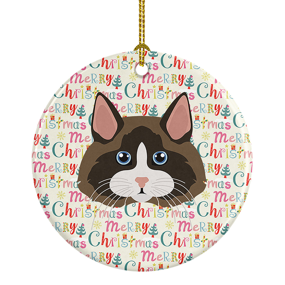Buy this Ragdoll Cat Christmas Ceramic Ornament