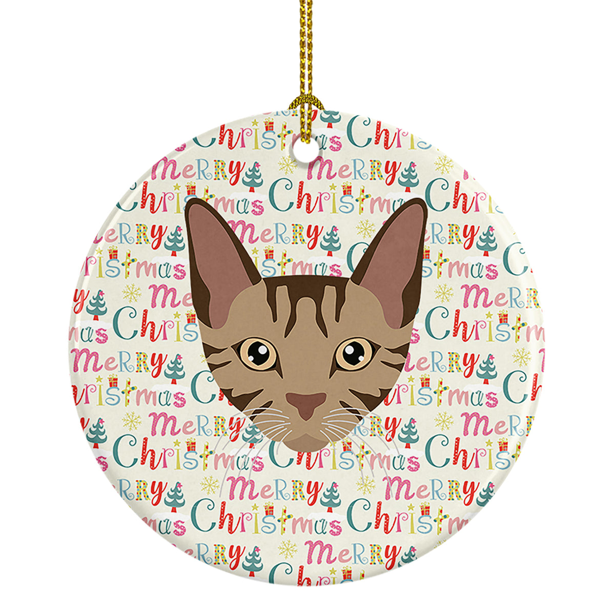 Buy this Sokoke Cat Christmas Ceramic Ornament