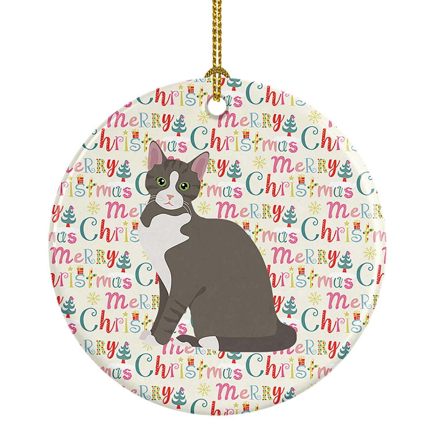 Buy this Brazilian Shorthair Cat Christmas Ceramic Ornament