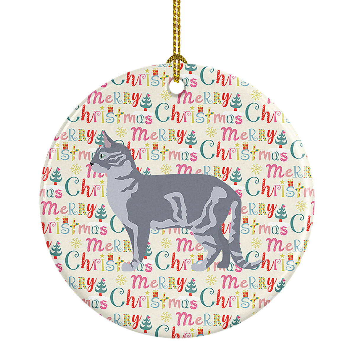 Buy this Australian Mist #2 Cat Christmas Ceramic Ornament