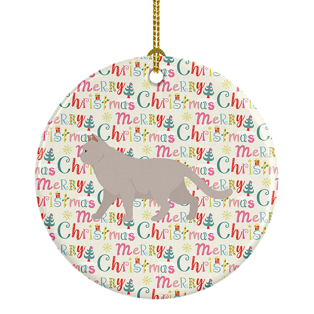 Buy this British Shorthair #2 Cat Christmas Ceramic Ornament