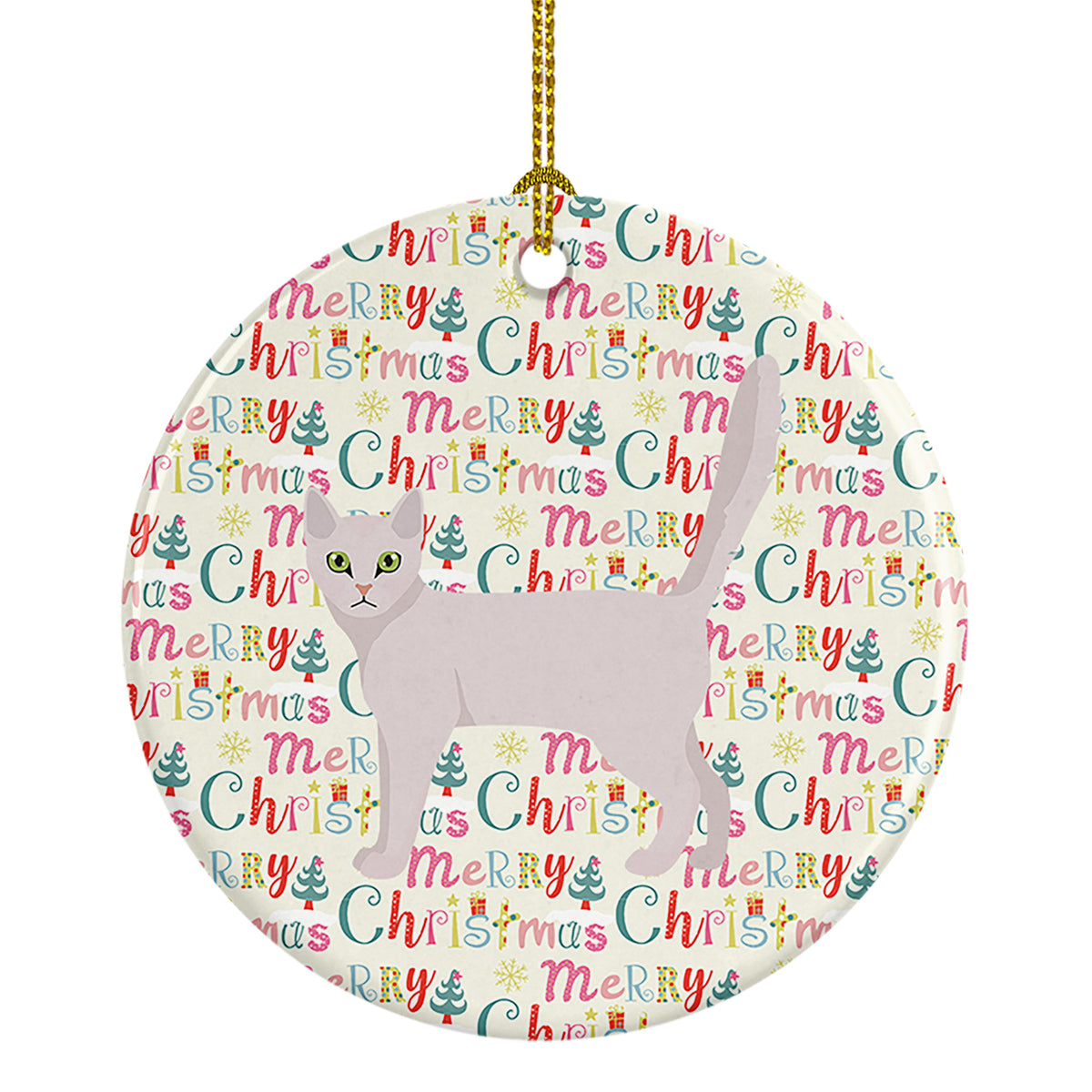 Buy this Burmilla Cat Christmas Ceramic Ornament
