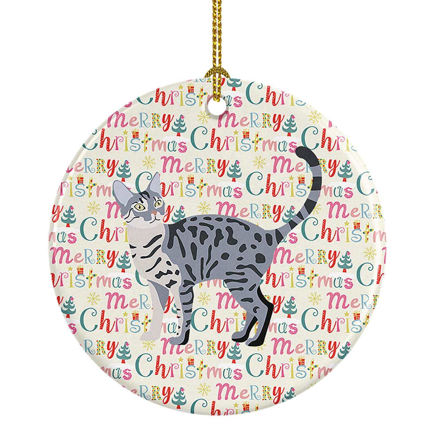 Buy this California Spangled #1 Cat Christmas Ceramic Ornament
