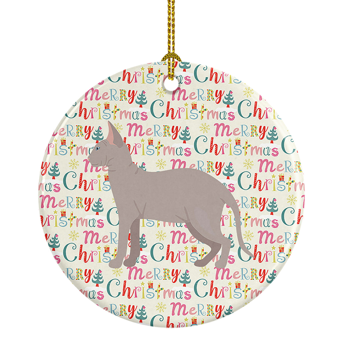 Buy this Don Sphynx Cat Christmas Ceramic Ornament