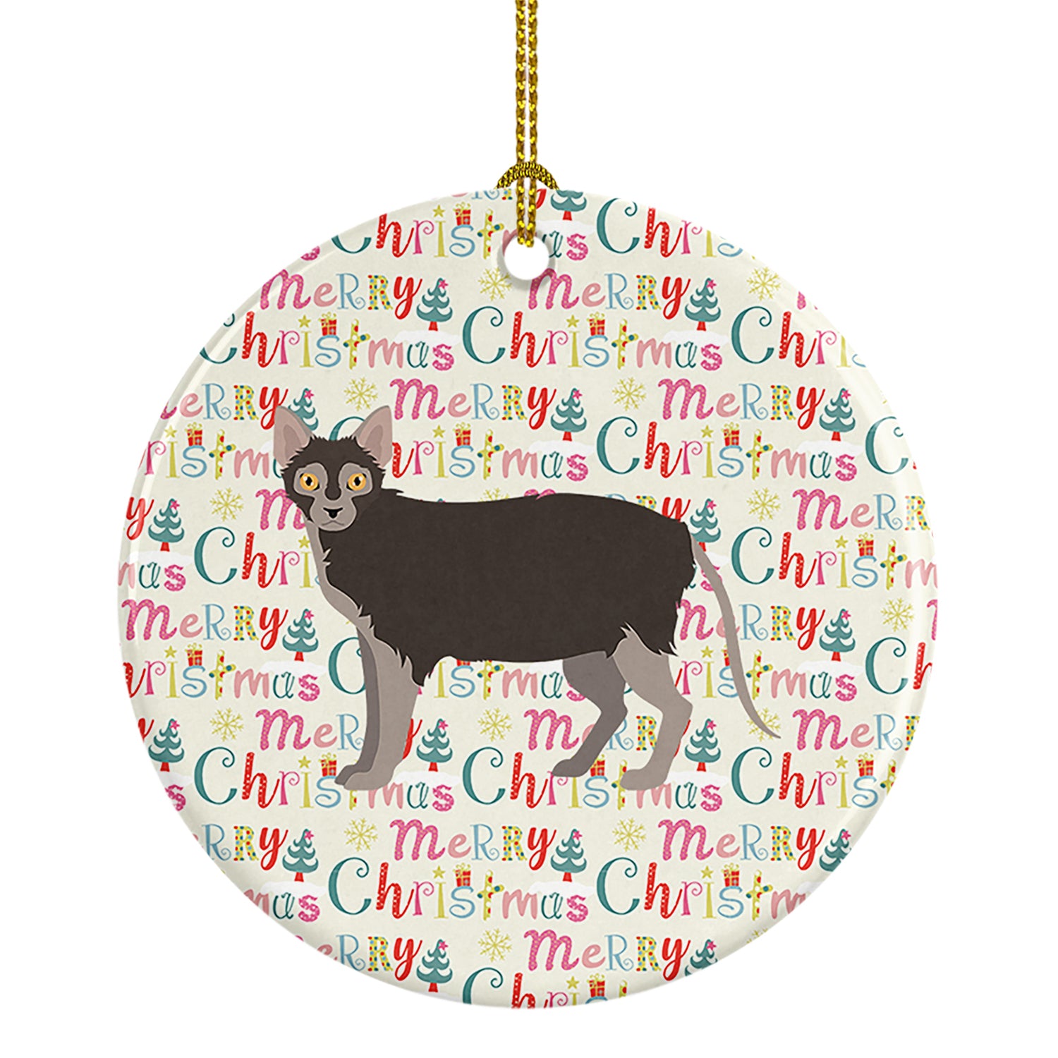 Buy this Lykoi #1 Cat Christmas Ceramic Ornament
