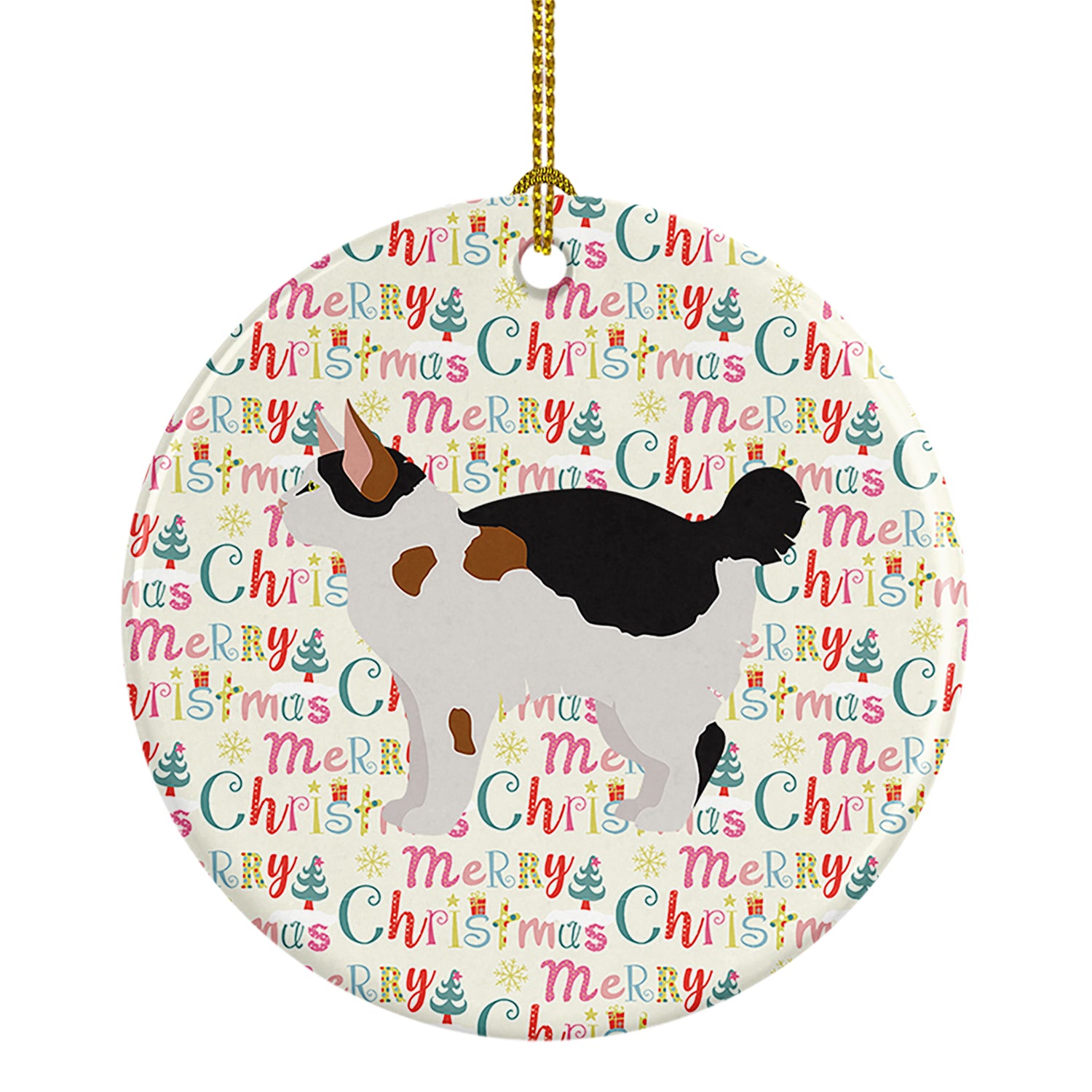 Buy this Manx #3 Cat Christmas Ceramic Ornament