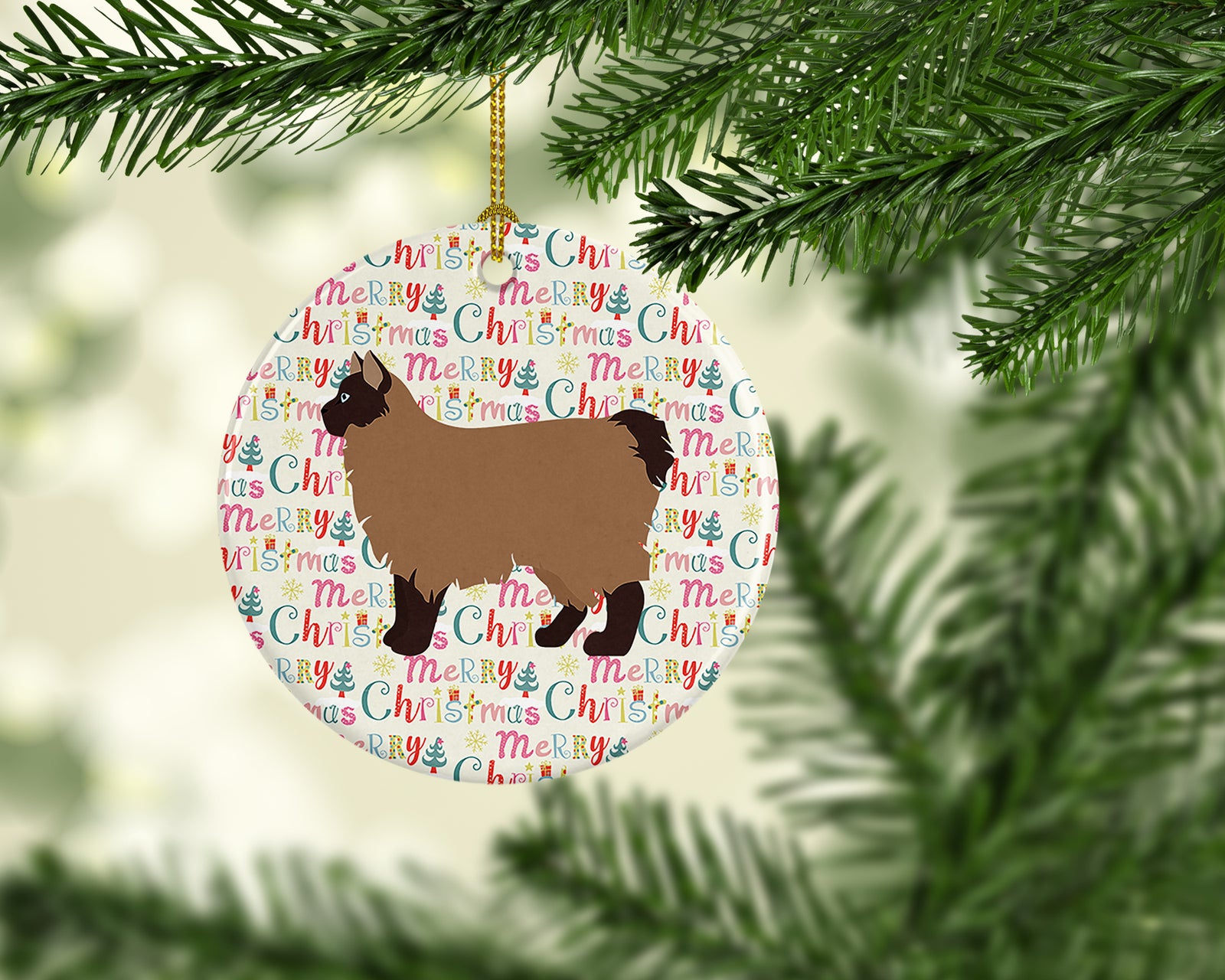 Buy this Owyhee Bob #2 Cat Christmas Ceramic Ornament