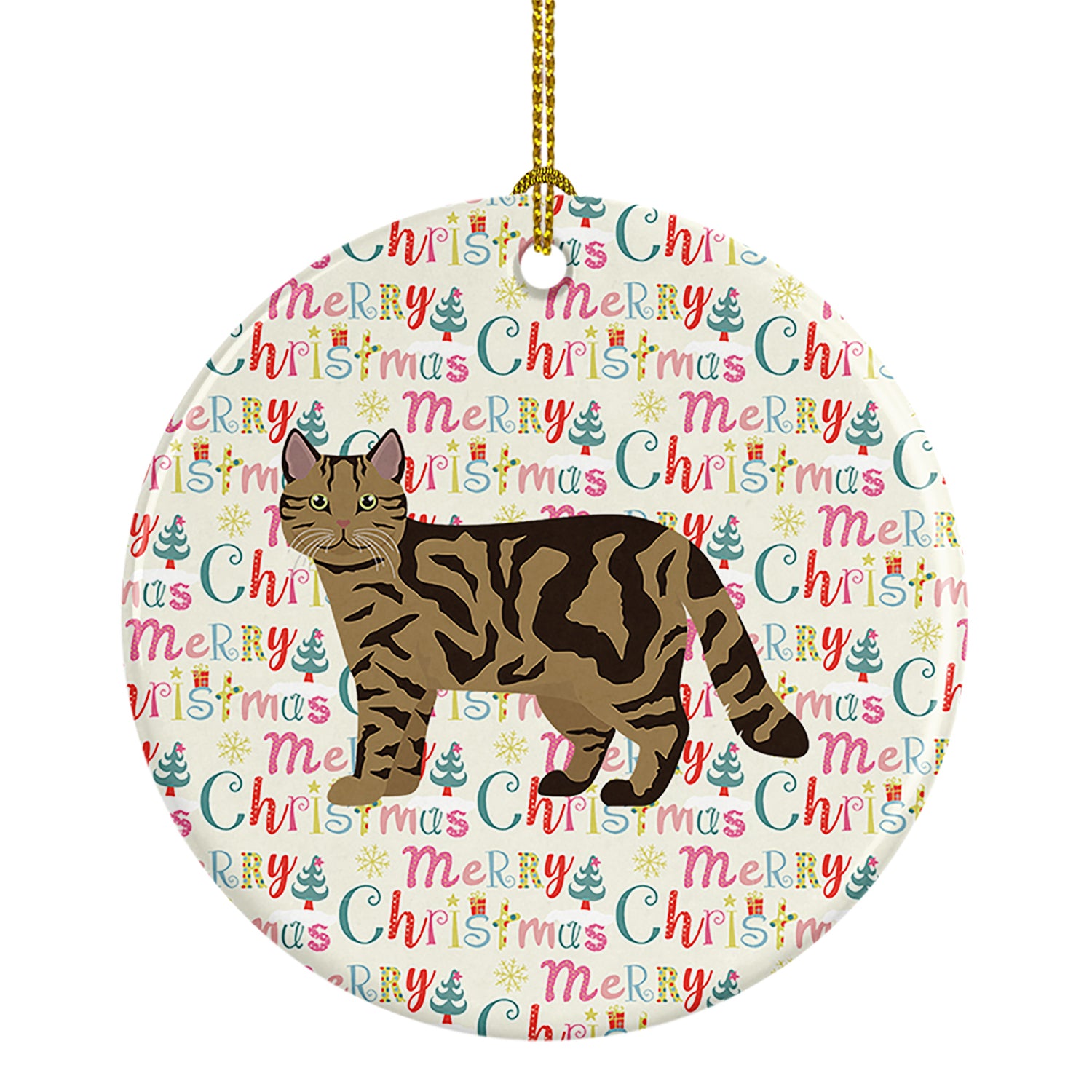 Buy this Scottish Straight #2 Cat Christmas Ceramic Ornament