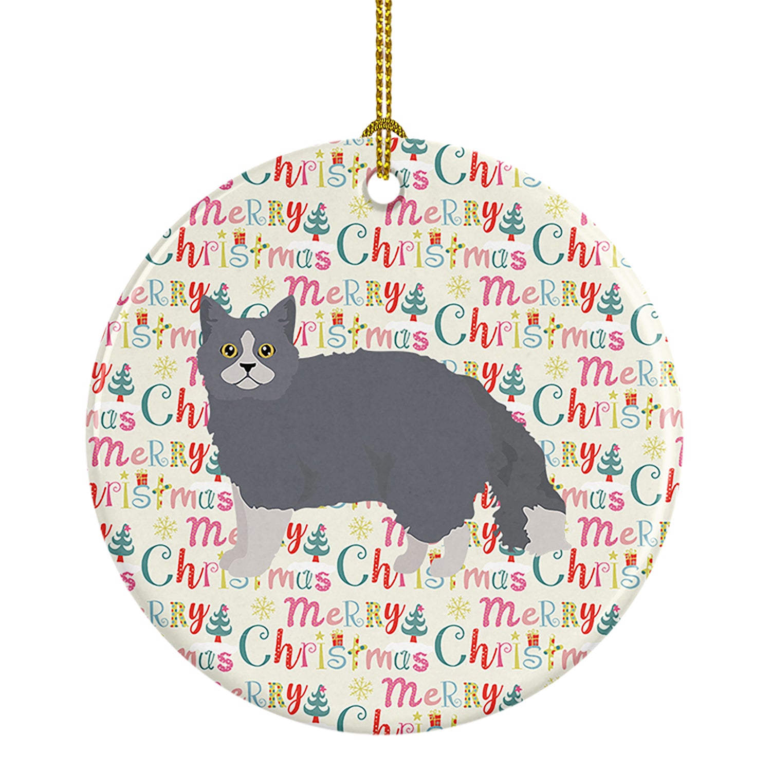 Buy this Selkirk Rex #1 Cat Christmas Ceramic Ornament
