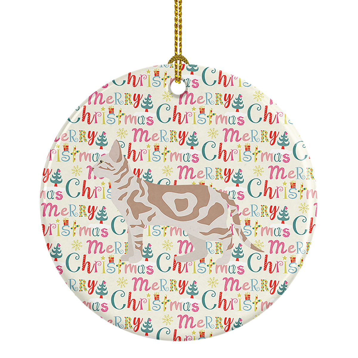 Buy this Sokoke #2 Cat Christmas Ceramic Ornament