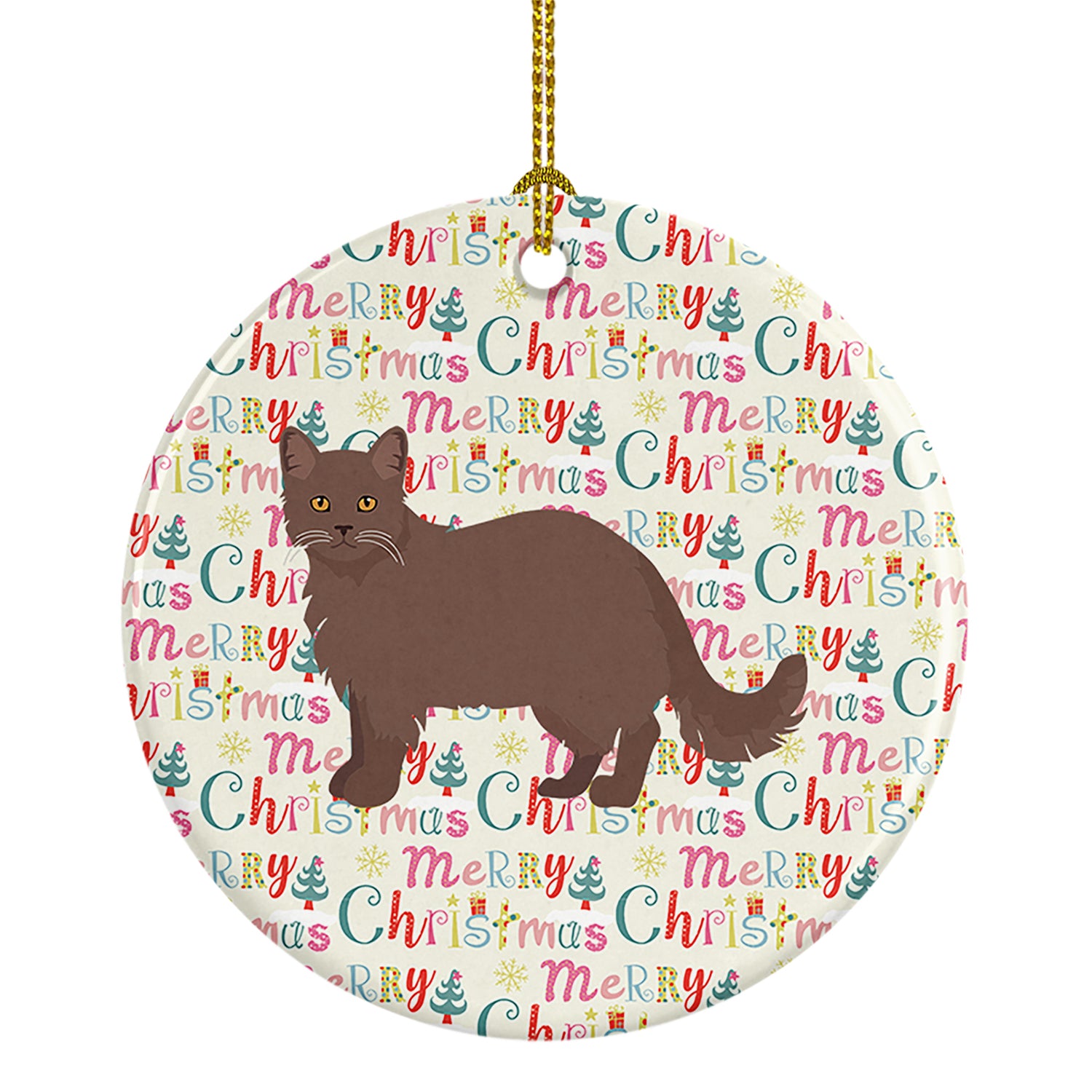 Buy this York Chocolate #1 Cat Christmas Ceramic Ornament