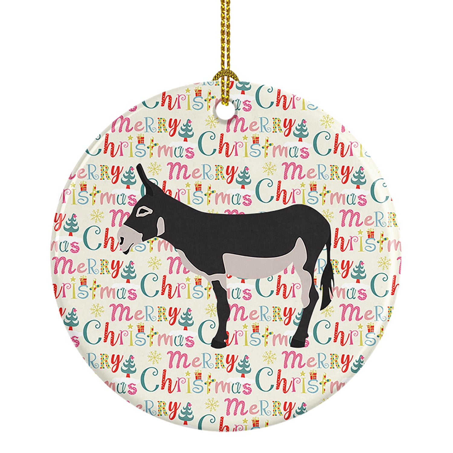 Buy this American Mammoth Jack Donkey Christmas Ceramic Ornament