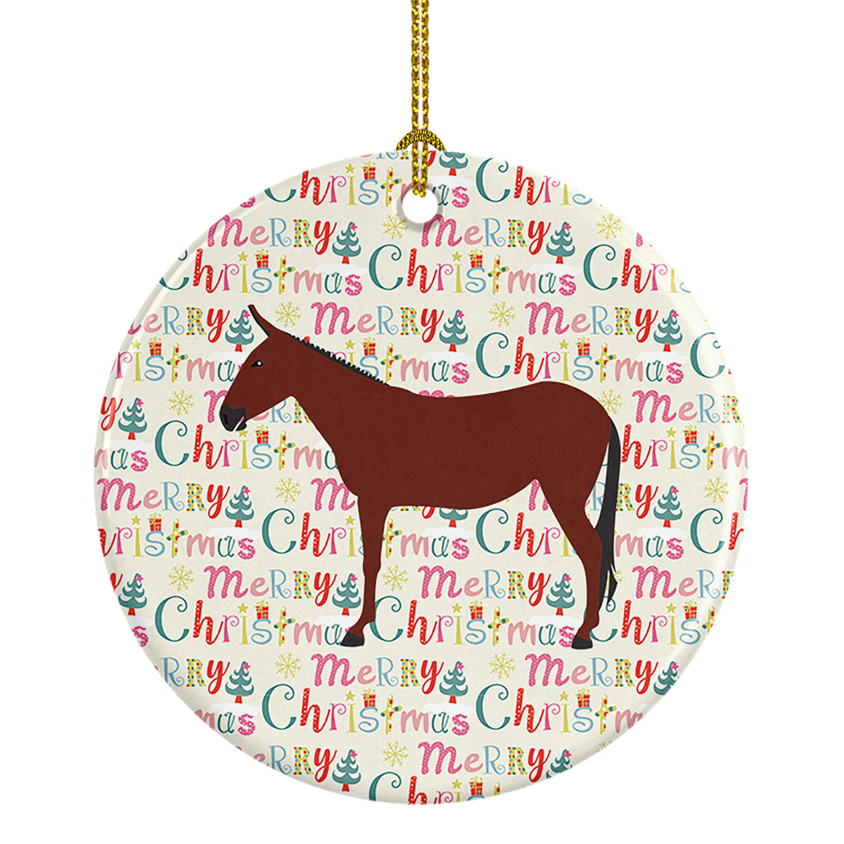 Buy this Hinny Horse Donkey Christmas Ceramic Ornament