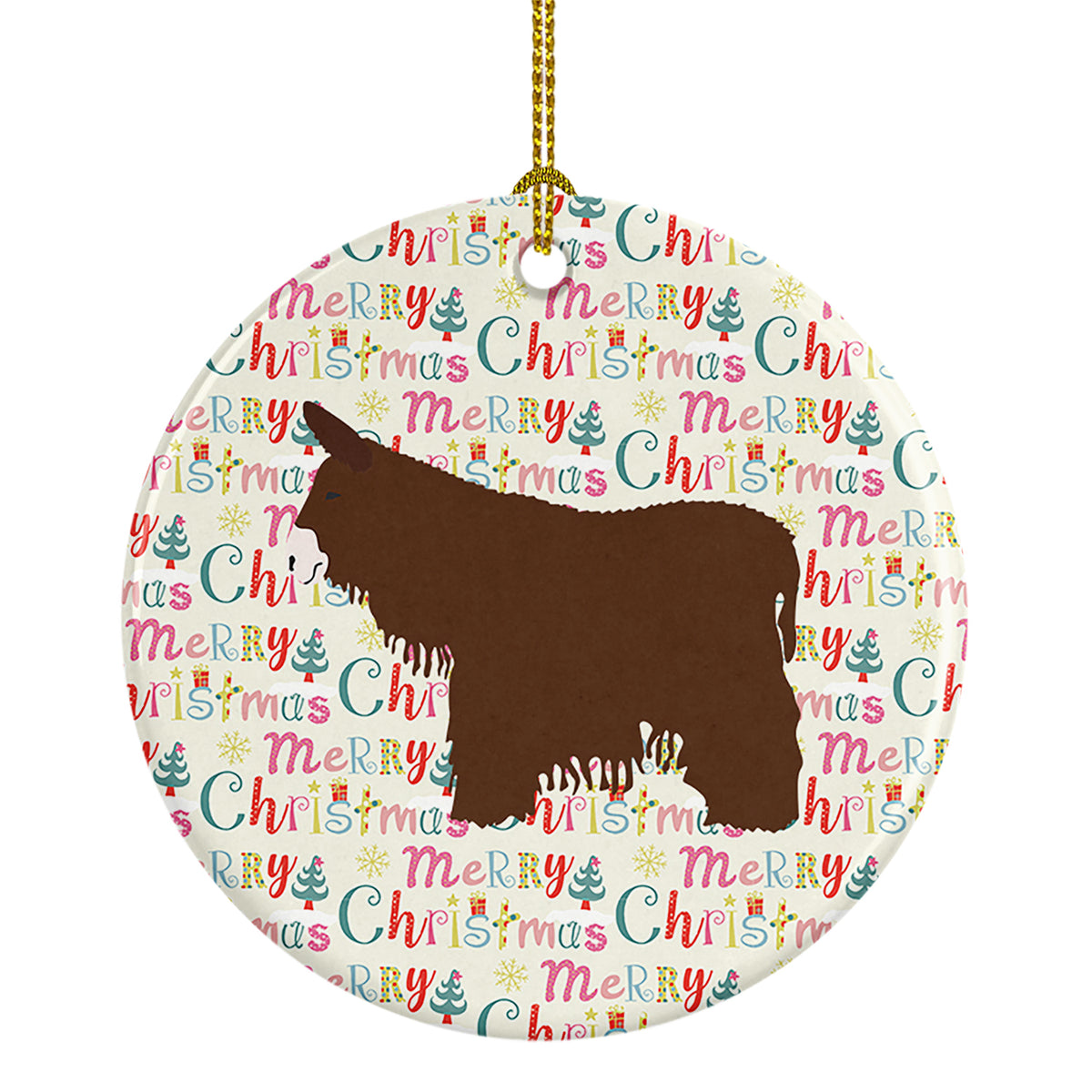 Buy this Poitou Poiteuin Donkey Christmas Ceramic Ornament