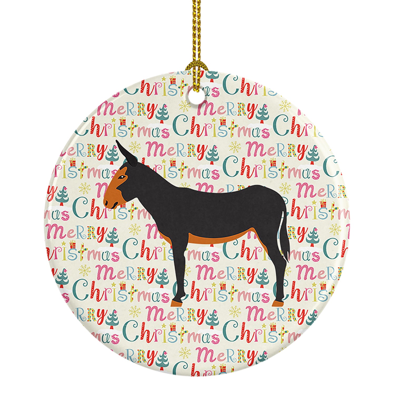 Buy this Catalan Donkey Christmas Ceramic Ornament