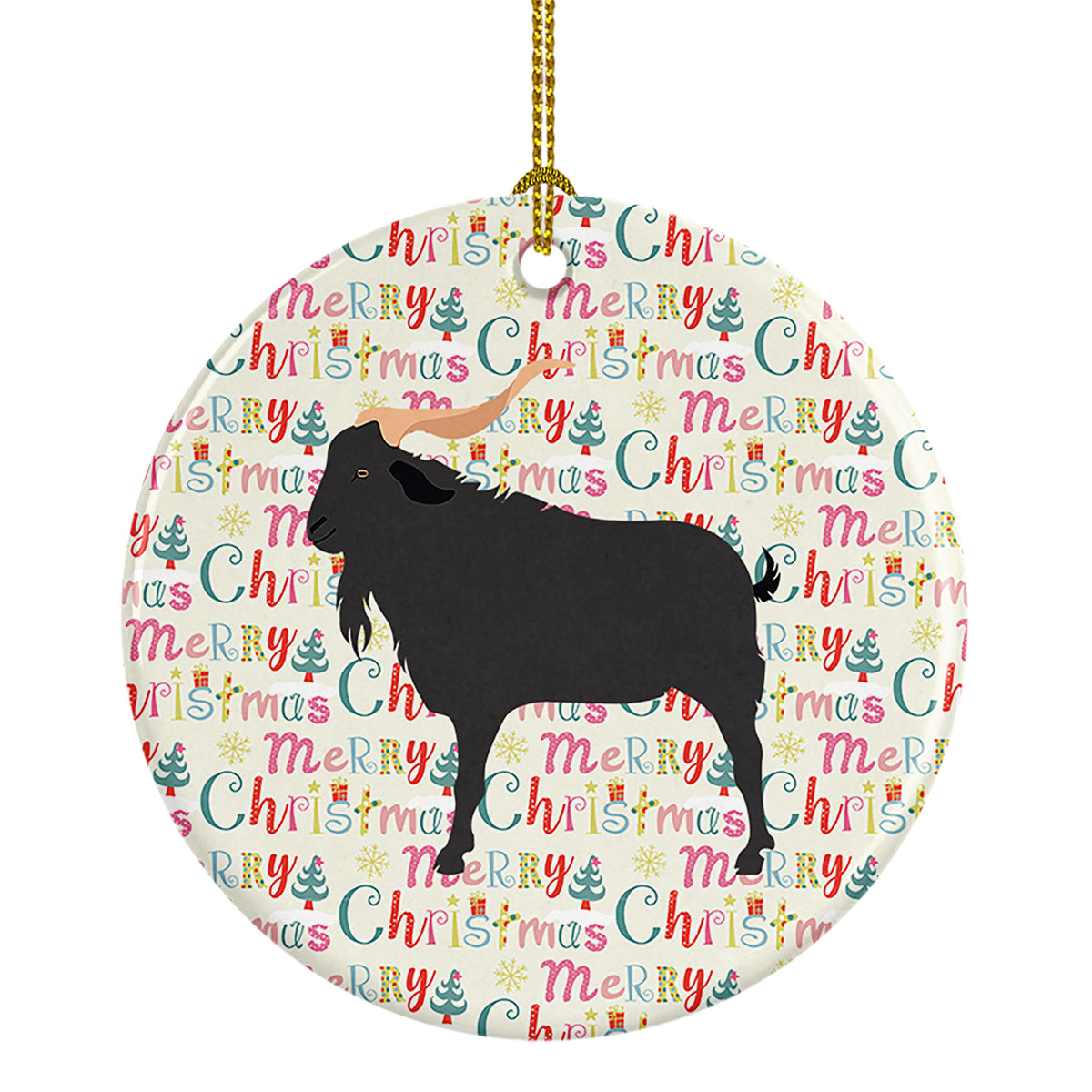Buy this Verata Goat Christmas Ceramic Ornament