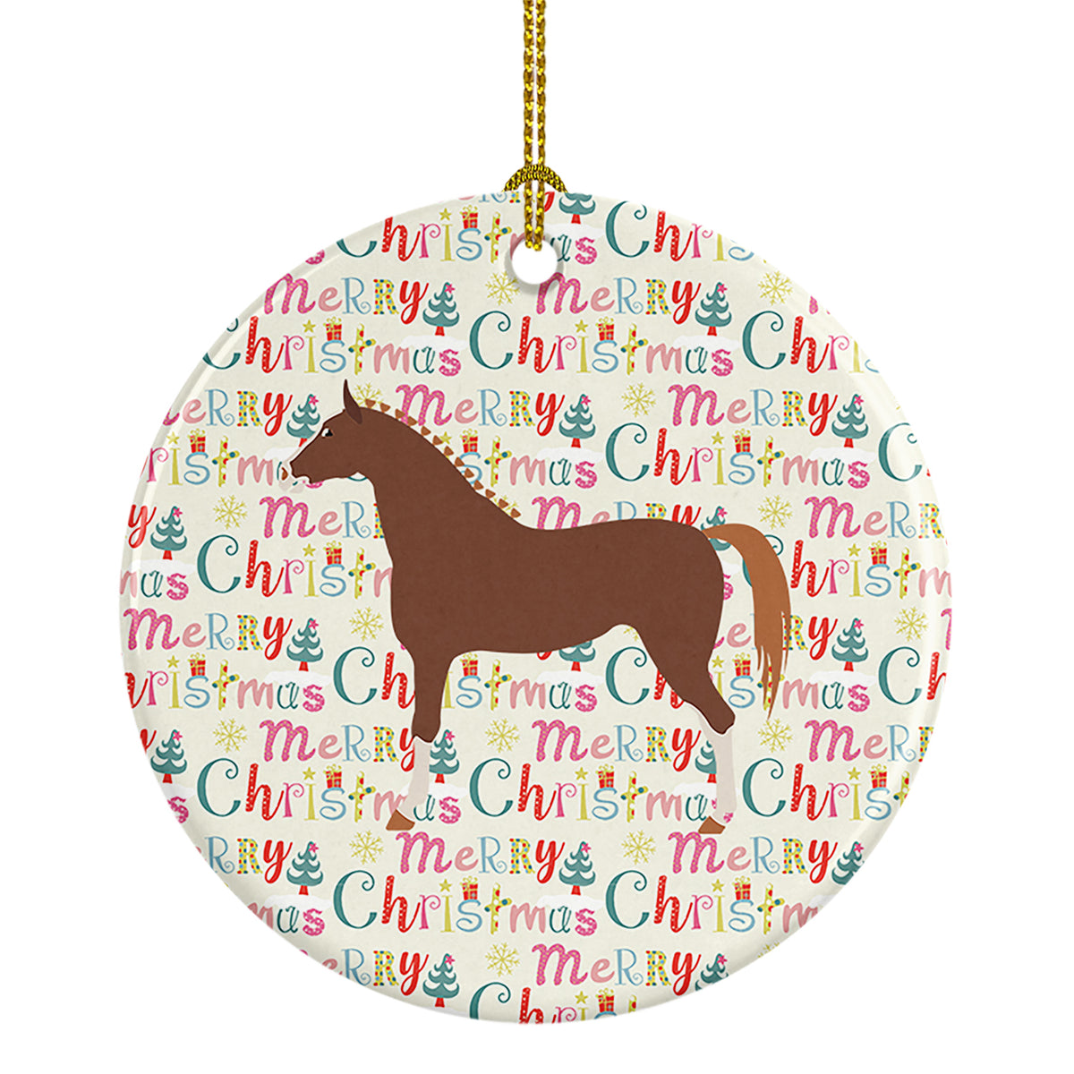 Buy this Hannoverian Horse Christmas Ceramic Ornament
