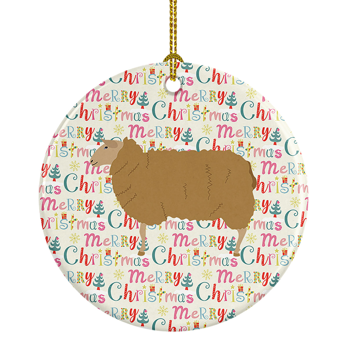 Buy this East Friesian Sheep Christmas Ceramic Ornament
