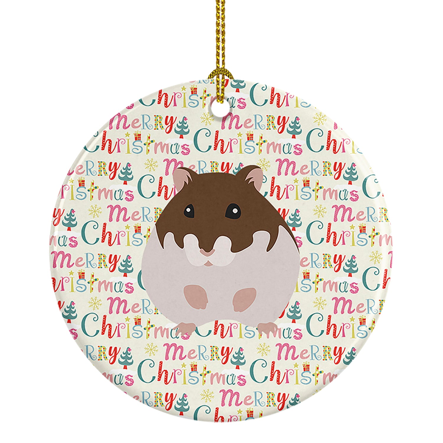 Buy this Dzungarian Hamster Christmas Ceramic Ornament