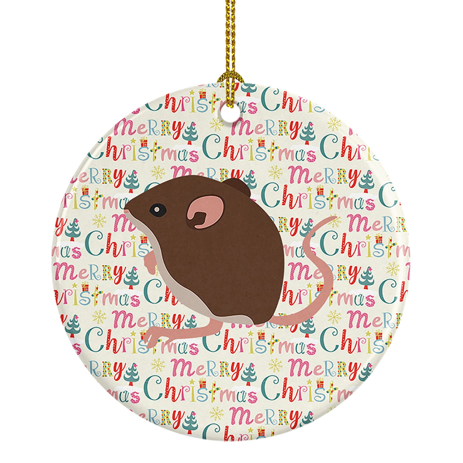 Buy this Baby Mouse Christmas Ceramic Ornament