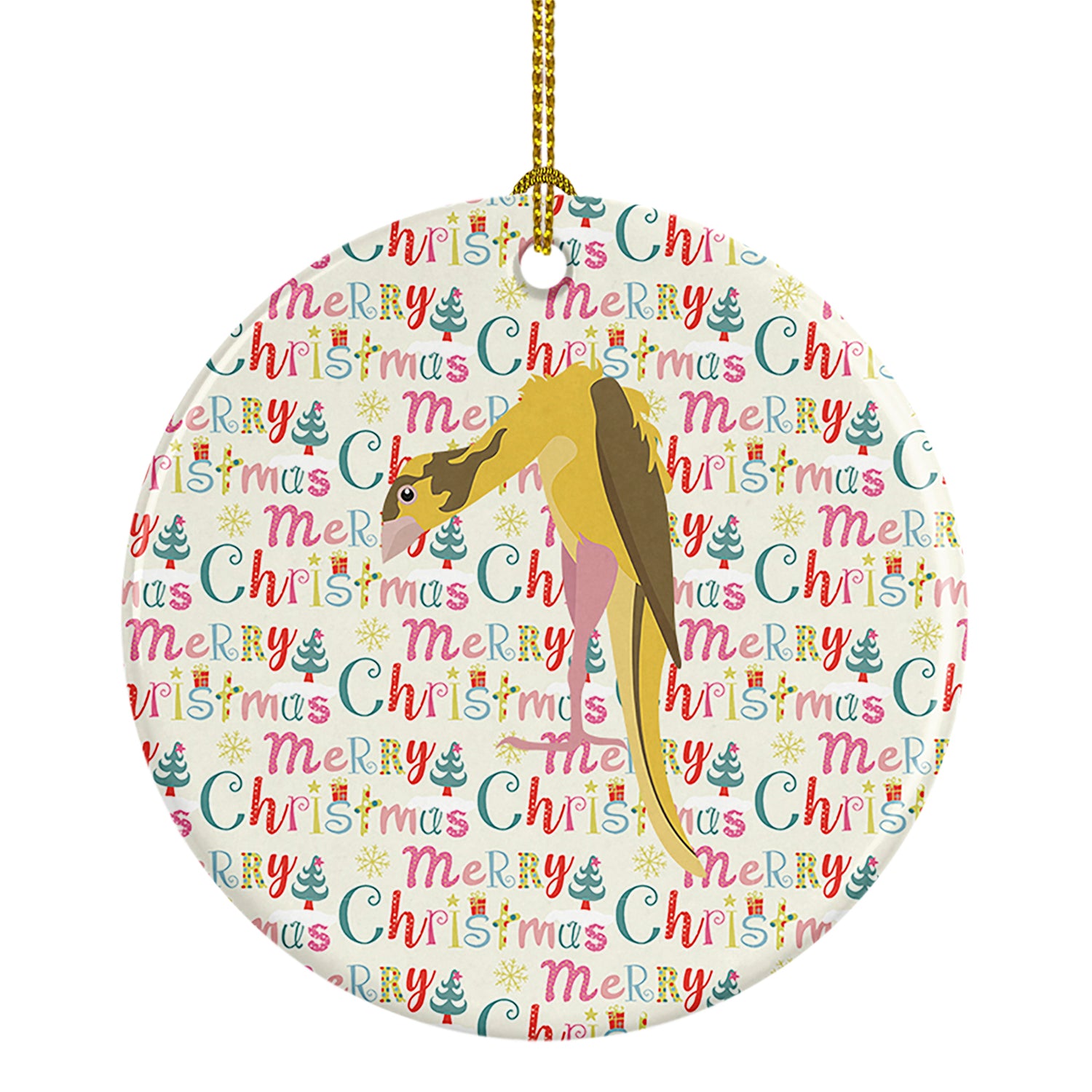Buy this Jibso Canary Christmas Ceramic Ornament