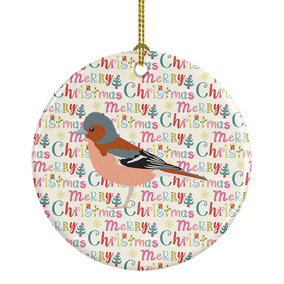 Buy this Finch Christmas Ceramic Ornament