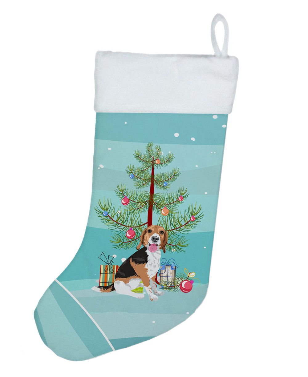 Beagle Tricolor Red Ticked #1 Christmas Christmas Stocking  the-store.com.