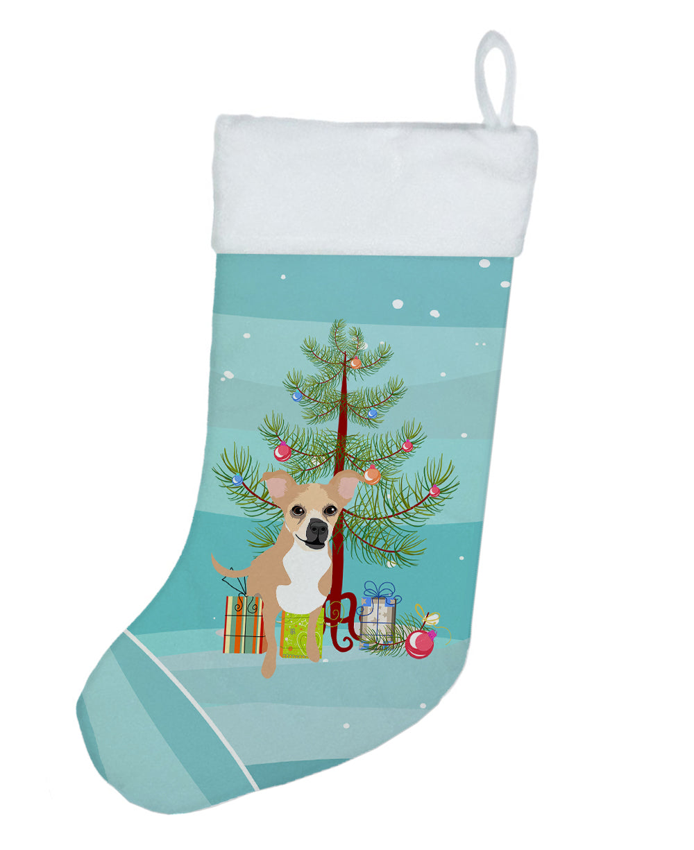 Chihuahua Gold and White Christmas Christmas Stocking  the-store.com.