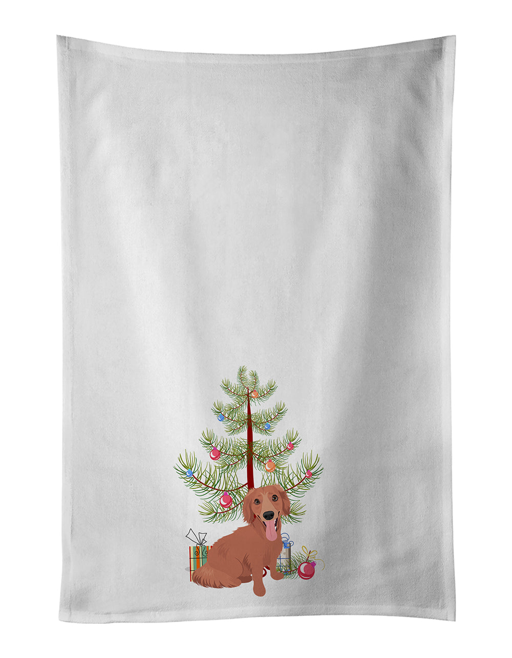 Buy this Dachshund Red #1 Christmas White Kitchen Towel Set of 2