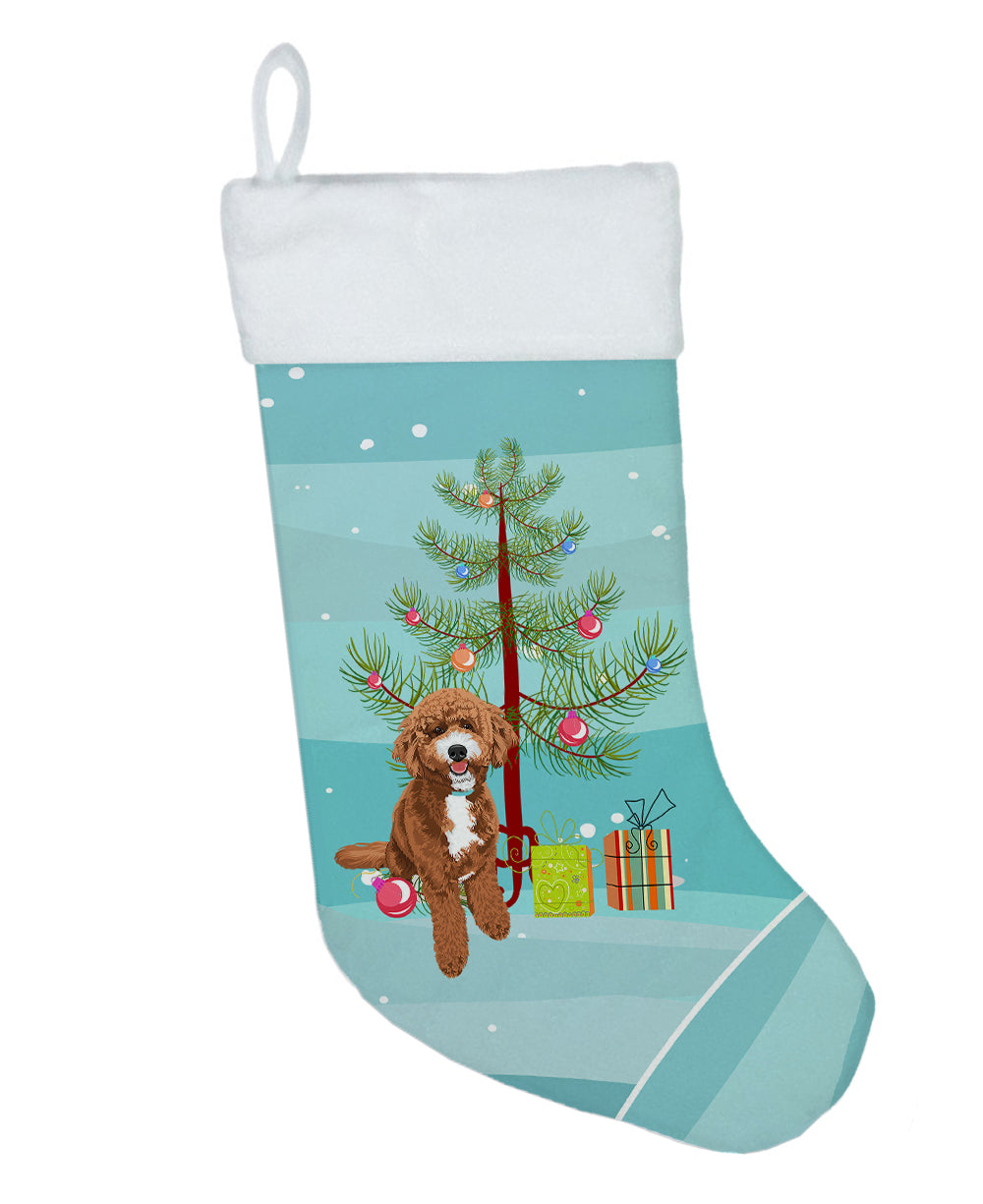 Doodle Red and White Christmas Christmas Stocking