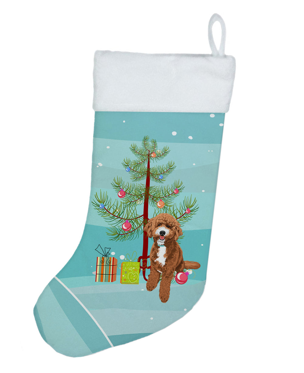 Doodle Red and White Christmas Christmas Stocking  the-store.com.