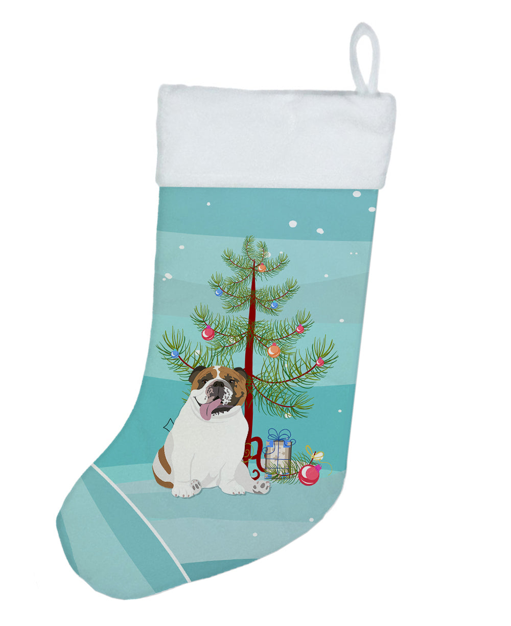English Bulldog Tricolor #1 Christmas Christmas Stocking  the-store.com.
