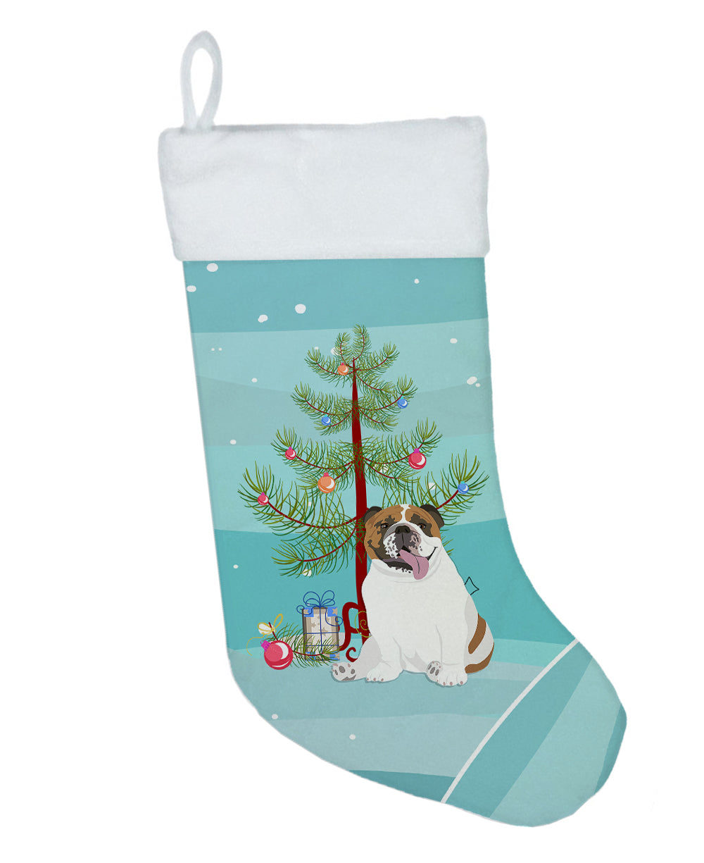 English Bulldog Tricolor #1 Christmas Christmas Stocking  the-store.com.