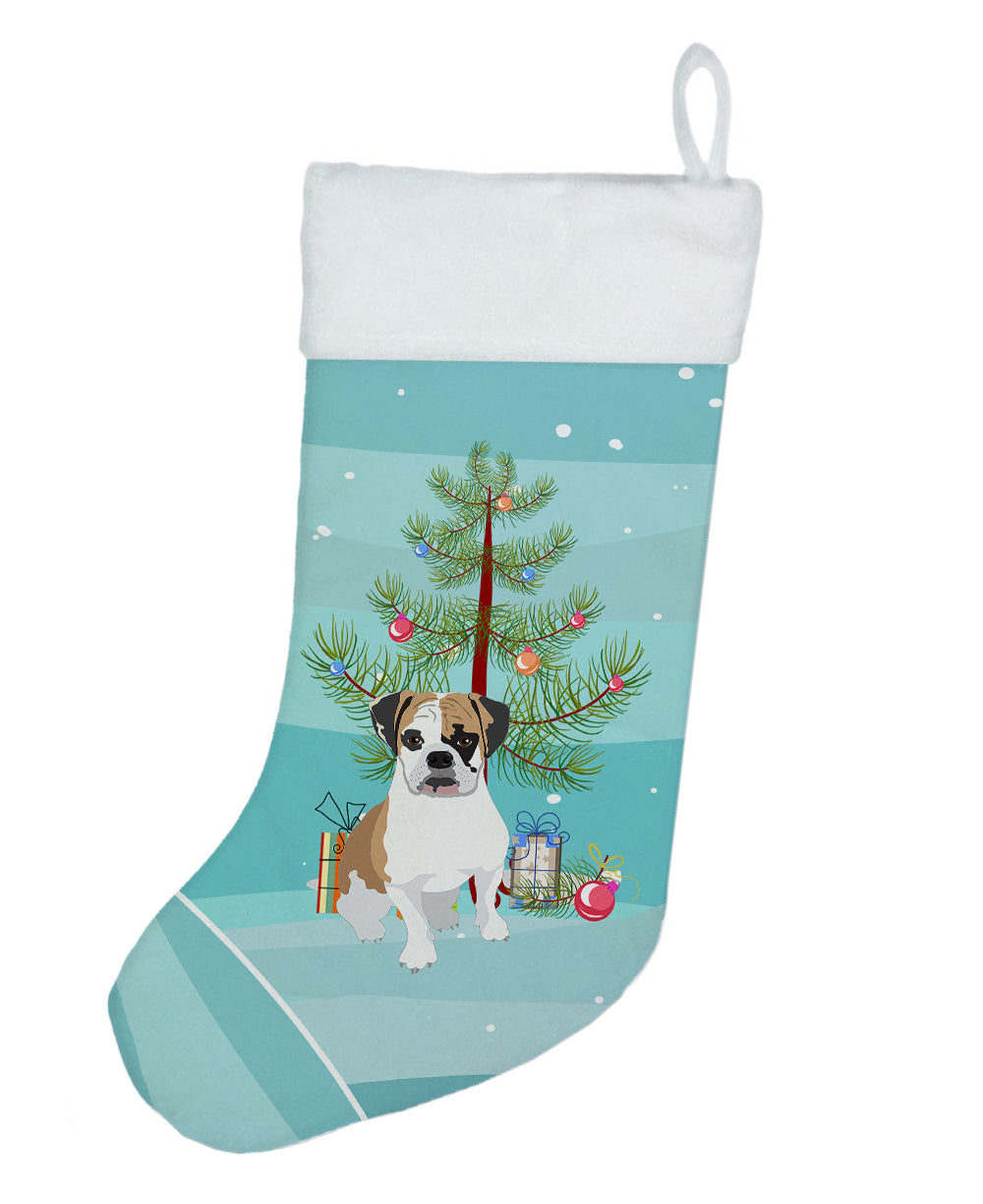English Bulldog Tricolor #2 Christmas Christmas Stocking  the-store.com.