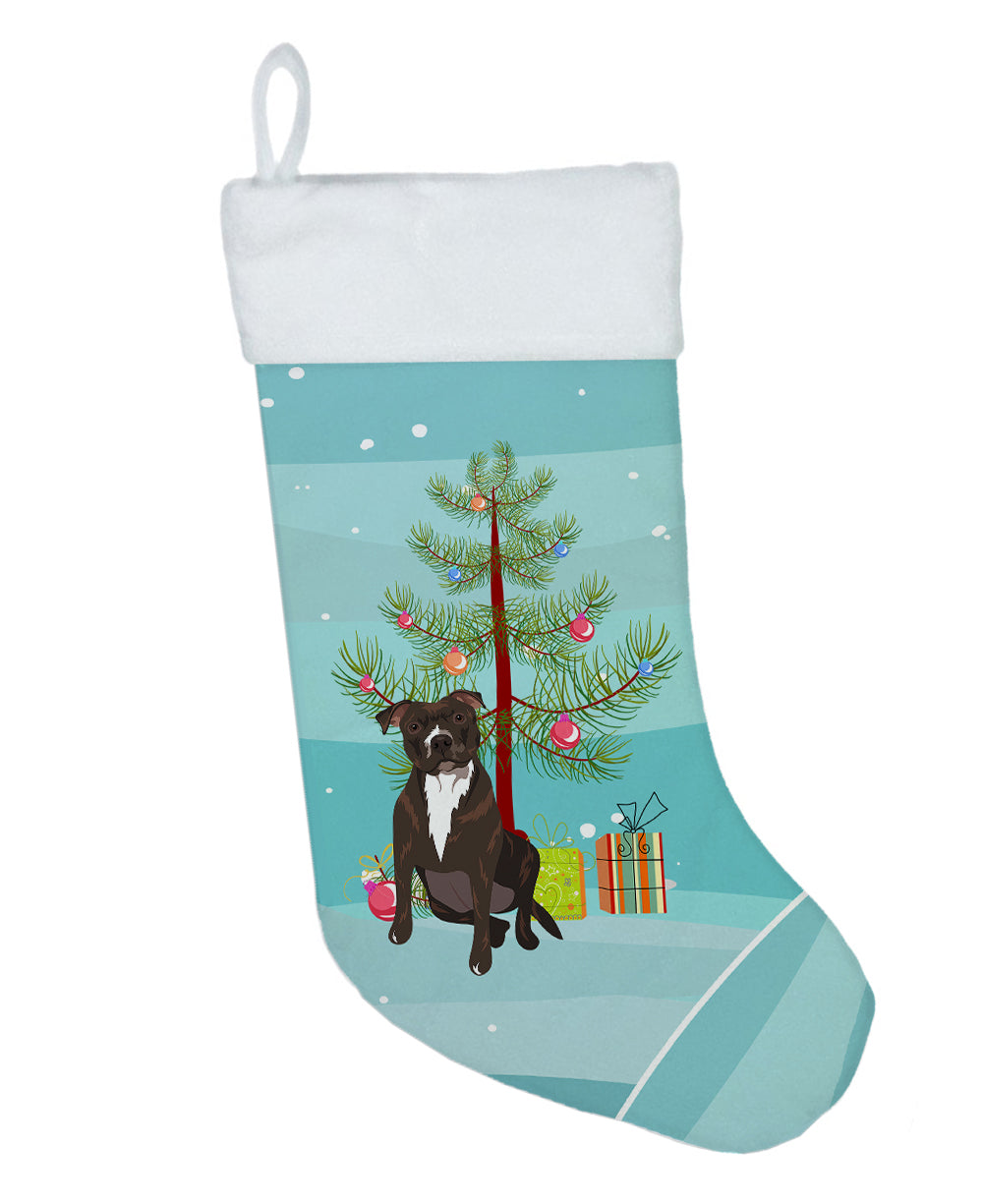 Pit Bull Brindle #2 Christmas Christmas Stocking  the-store.com.