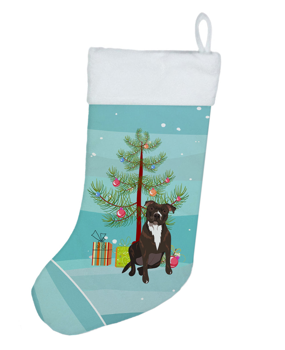 Pit Bull Brindle #2 Christmas Christmas Stocking  the-store.com.