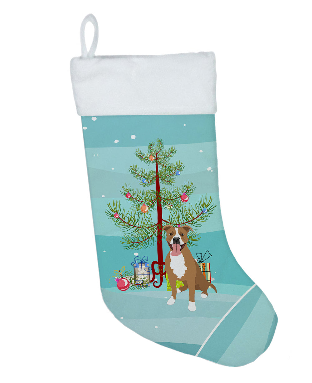 Pit Bull Fawn #2 Christmas Christmas Stocking  the-store.com.