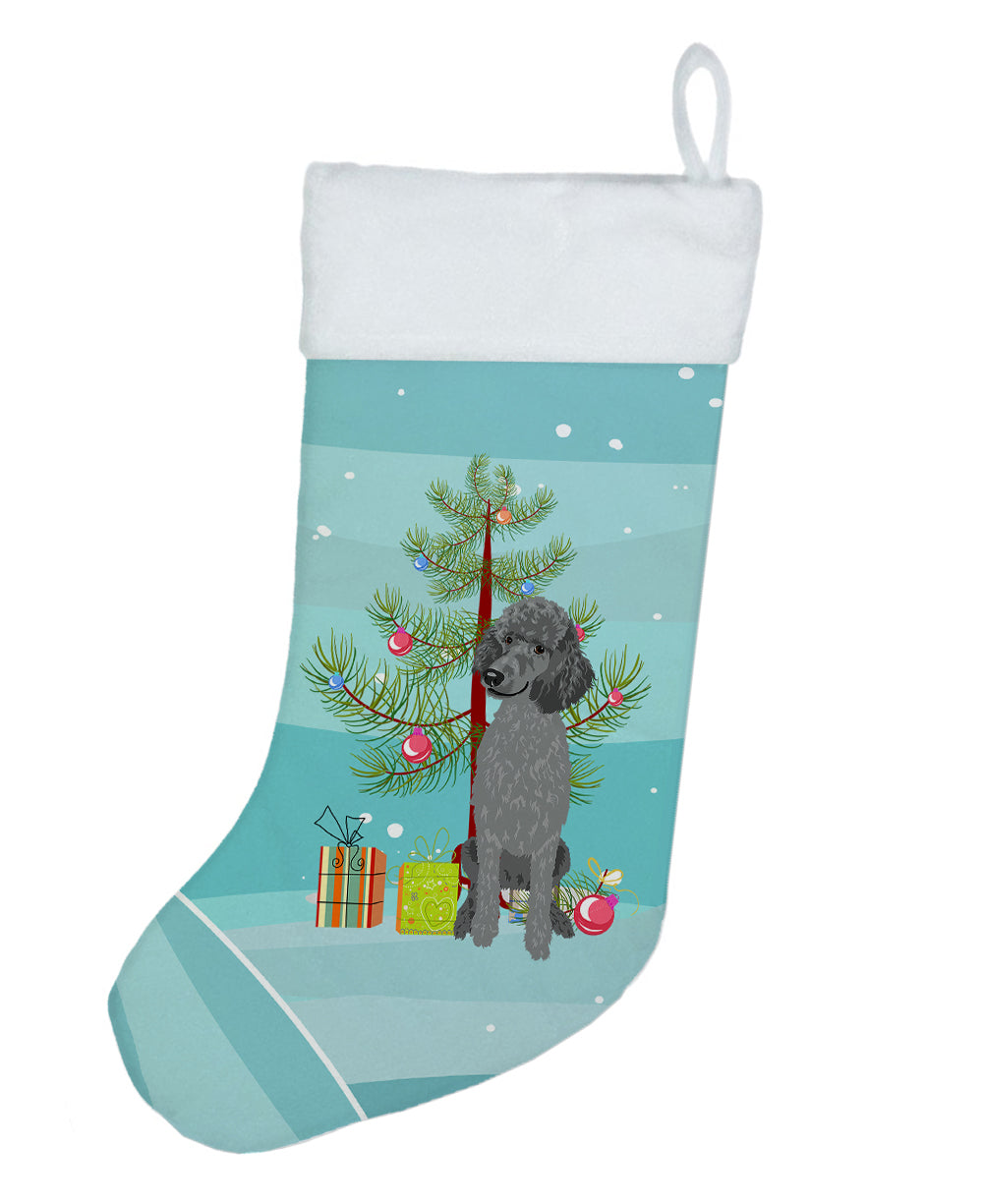 Poodle Standard Gray Christmas Christmas Stocking