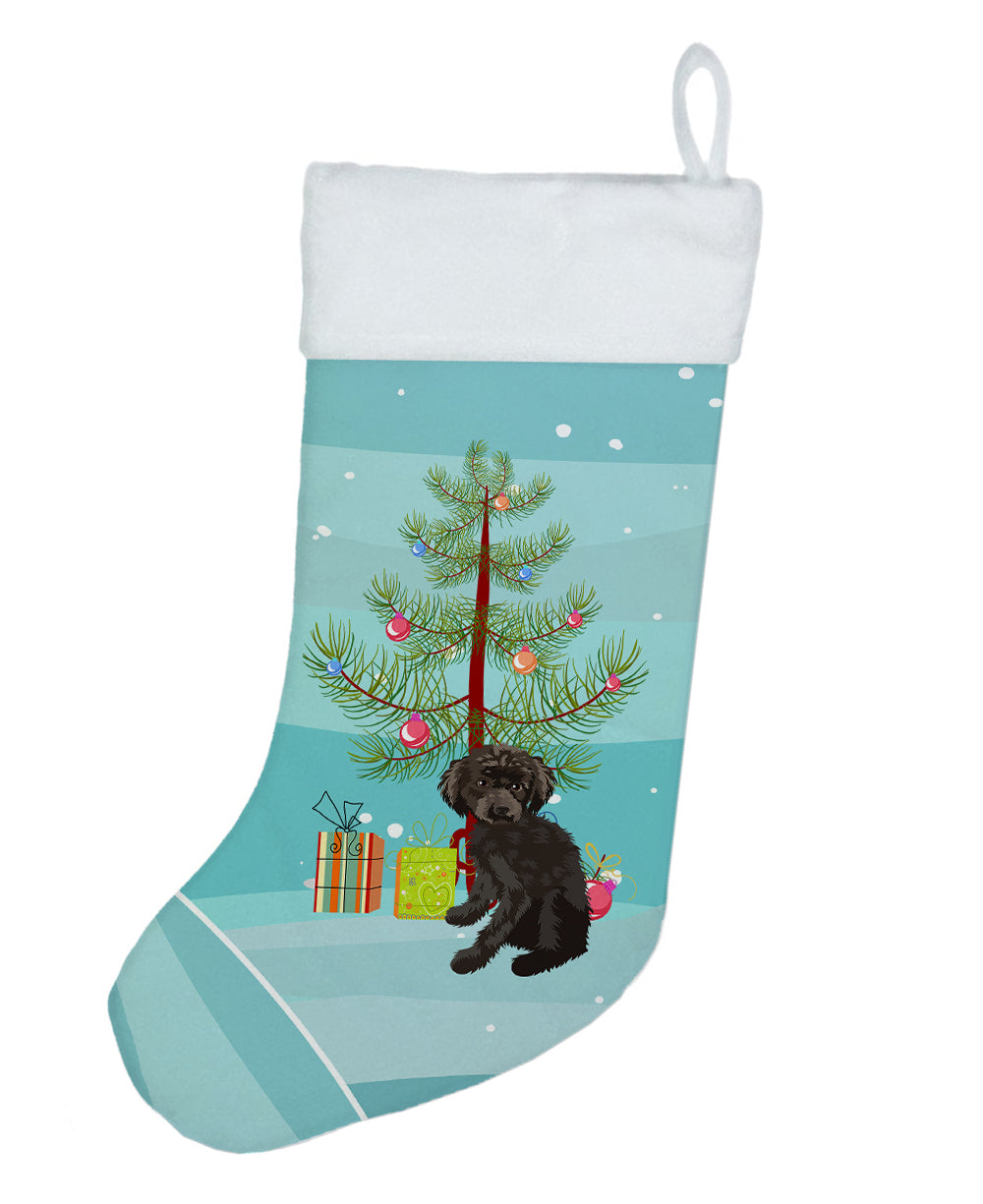 Poodle Toy Brown Christmas Christmas Stocking  the-store.com.