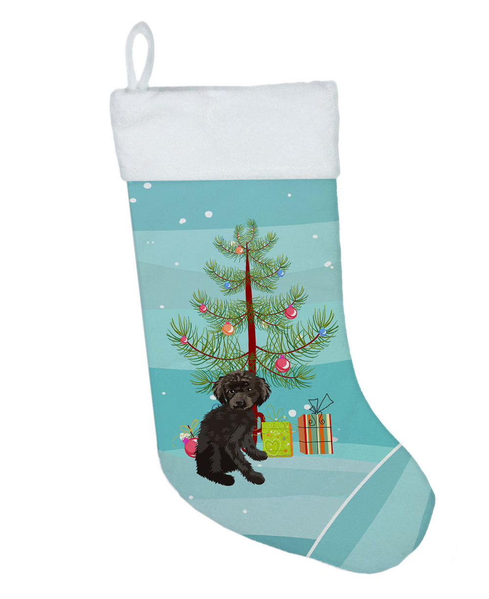 Poodle Toy Brown Christmas Christmas Stocking  the-store.com.