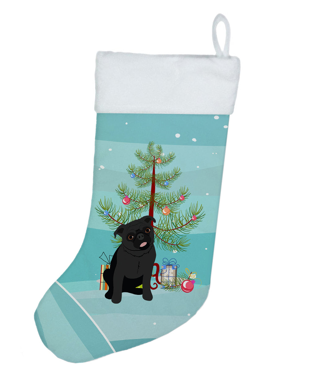 Pug Black #1 Christmas Christmas Stocking  the-store.com.