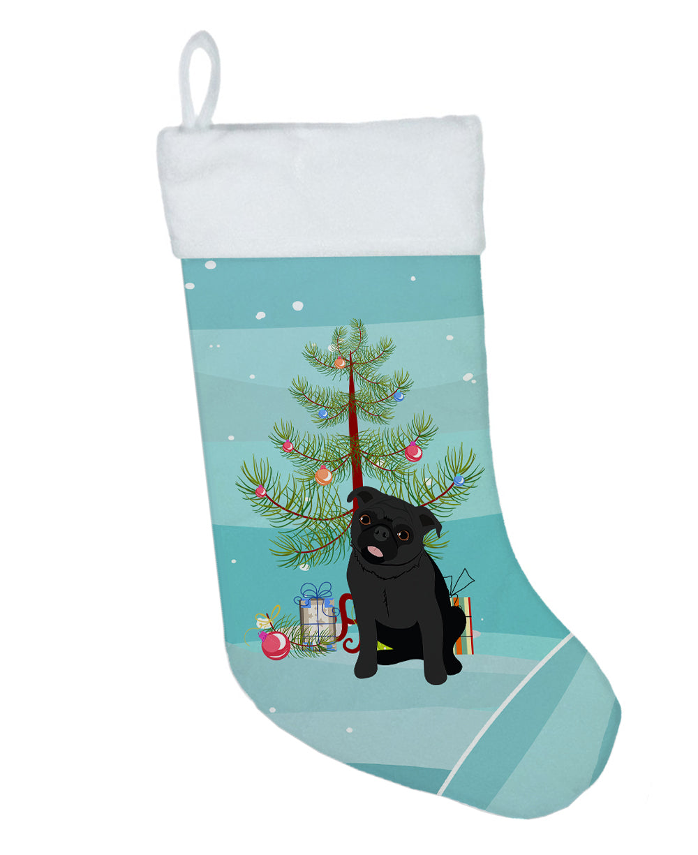 Pug Black #1 Christmas Christmas Stocking  the-store.com.