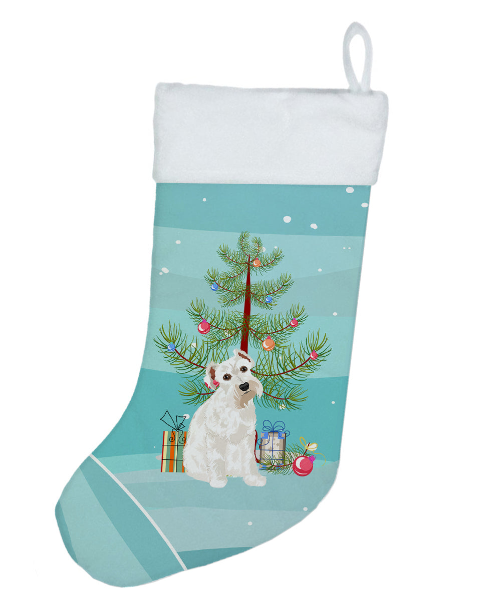 Schnauzer White #1 Christmas Christmas Stocking