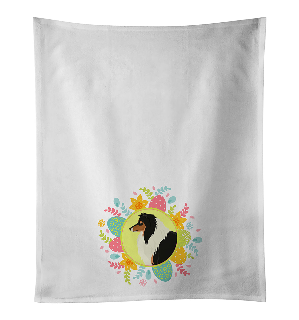 Buy this Collie Easter White Kitchen Towel Set of 2
