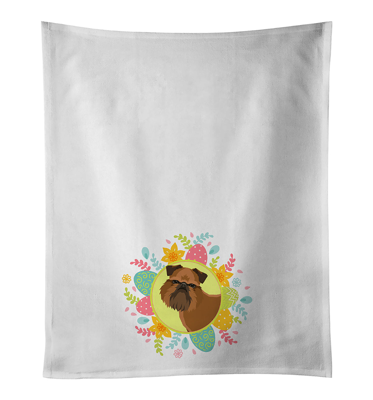 Buy this Brussels Griffon Easter White Kitchen Towel Set of 2