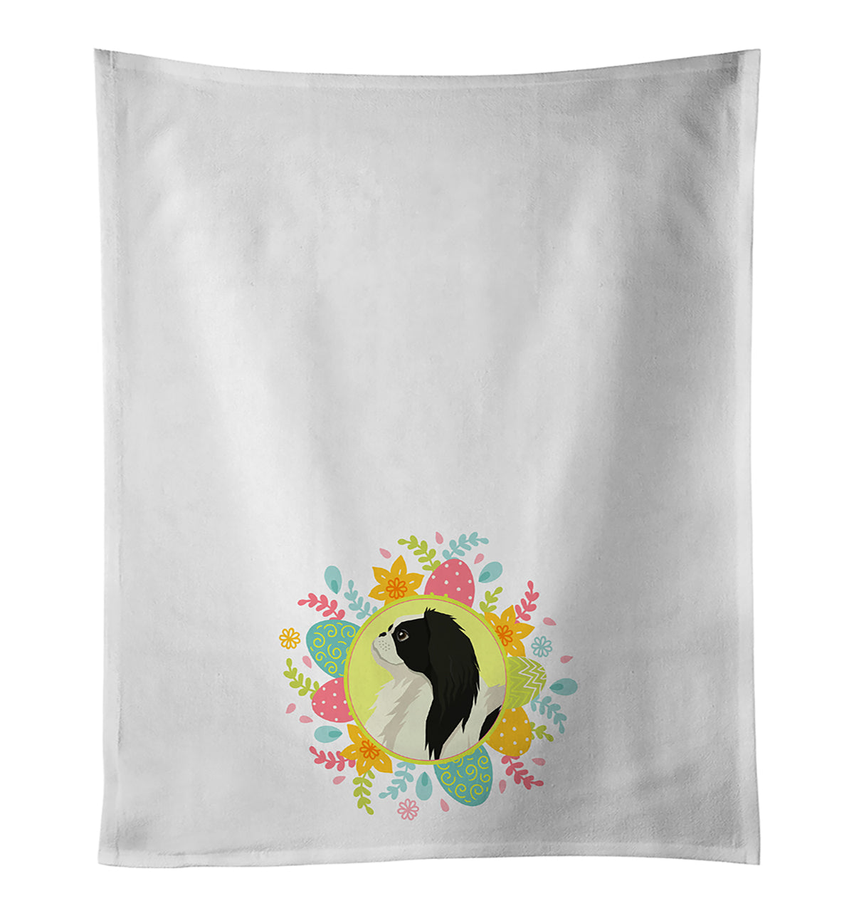 Buy this Japanese Chin Easter White Kitchen Towel Set of 2